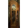 Image 2 : Dold Grandfather Display Cabinet Oak 3 Chimes - Contents Not Included 82 L, 34 W, 12 D