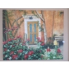 Image 1 : Paint on Canvas of Door in Garden 24 X 20 