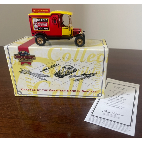 1912 Model T Ford Coca Cola Matchbox Collectibles