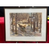 Image 1 : Cloutier Print, Tapping the Trees 14Wx10.5H