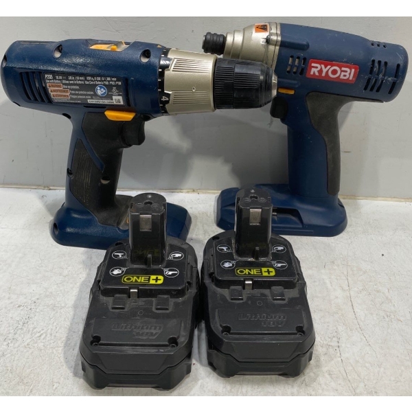 Two Ryobi Drills