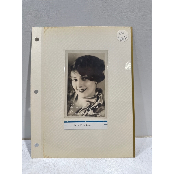Priscilla Dean Autograph