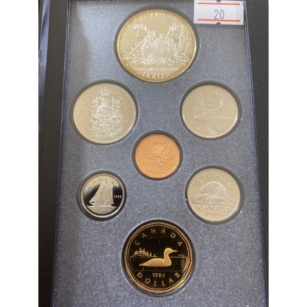 Canadian 1989 Proof Set by Royal Canadian Mint With Specifications