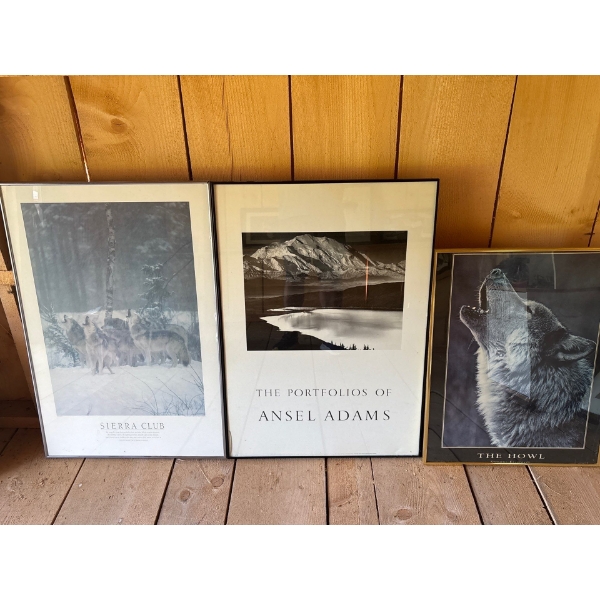Inspirational Framed Prints X 3 Ansel Adams L26 H36 The Howell L22 H23 Sierra Club 26L H36