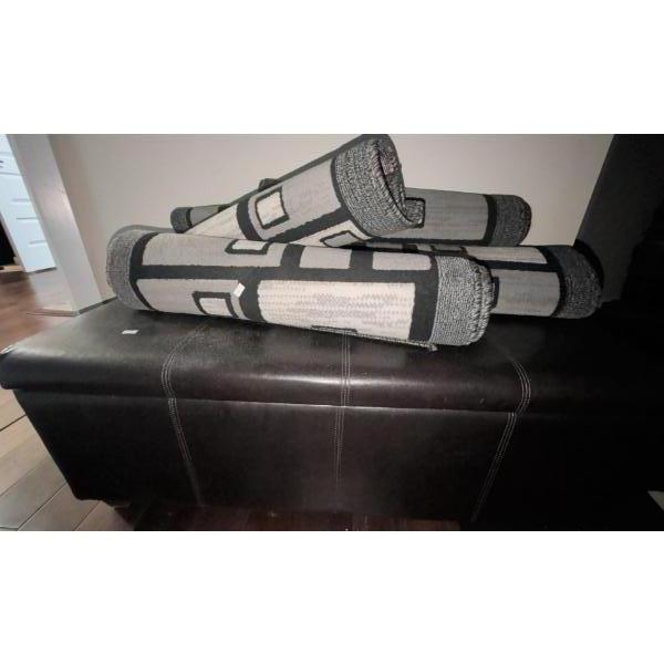 Storage Ottoman w/ Runner Rug Collection ( Same Print - Sizes Vary)