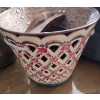 Image 6 : Collection of Planters Including: Gold Planter 13" Diameter, 10 T