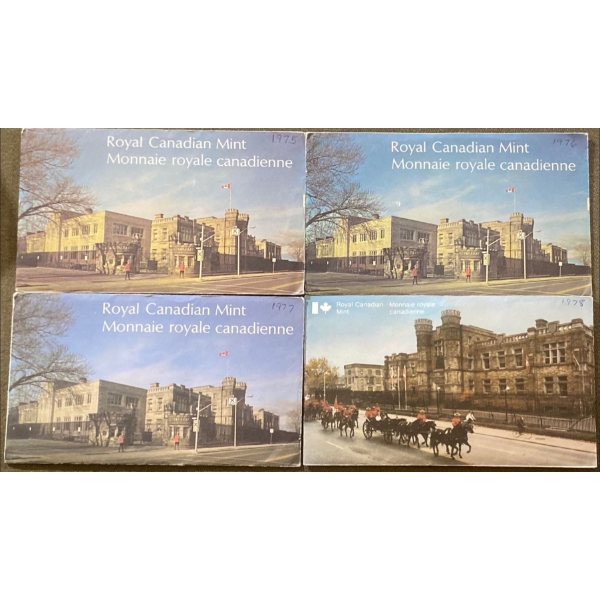1975 - 1978 Canadian Uncirculated Coin Sets