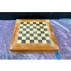 Image 2 : Lladro Porcelain Blue and White Medieval Chess Board - All Pieces Intact