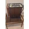 Image 1 : Wheeled Cabinet 25.5 W, 18 D, 34 T, Metal TV Tray 17.5 W, 12.5 D, 24 T, TV Trolley 27 W, 16 D, 21 T