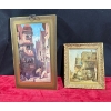 Image 1 : Pair of Signed City Prints 7Wx13H & 6Wx8H