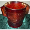 Image 3 : Pansy Low Ruffled Bowl Lavender Carnival Glass(Small Chip) & Red Imperial Mug