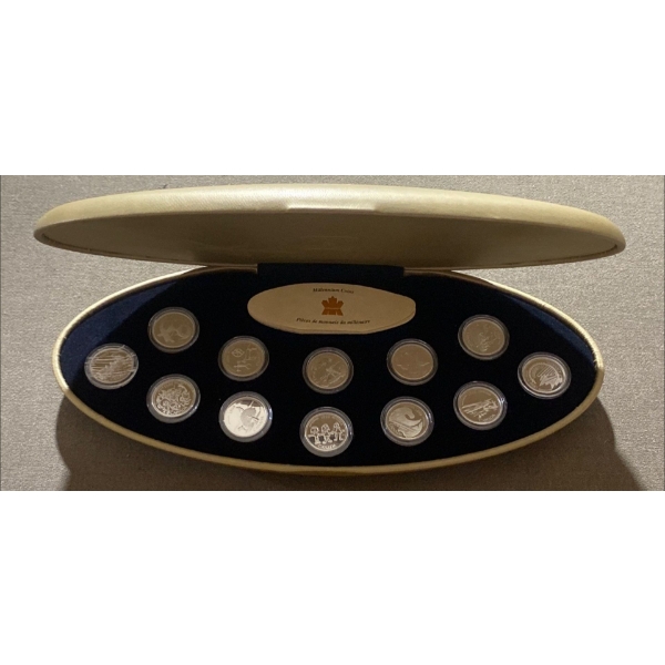Royal Canadian Mint Millennium Coin Set (2000) 5.9 g per coin (.925)
