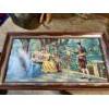 Image 1 : Antique French mirrored piece of art with the Bible story volumes 1-10