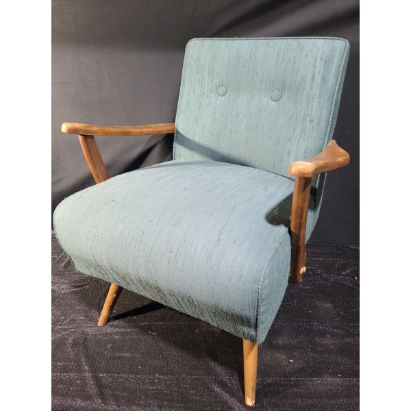 Mid-Century Modern Green Rocker Chair