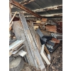 Image 2 :  large selection of usable, Barnwood plywood, and a massive stack of firewood. Buyer must take all