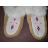 Image 4 : Moccasins w Beading and Fur Trim, Size 6 (No Size Tag)