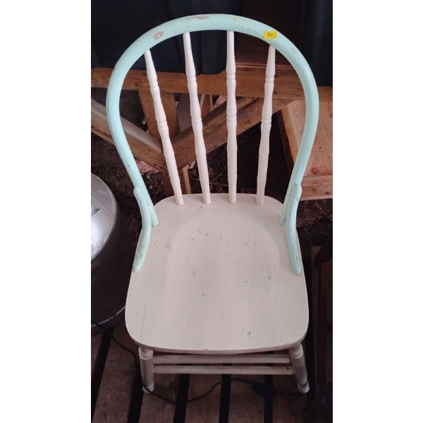 Vintage Wood Chair Refinished 15x15x36