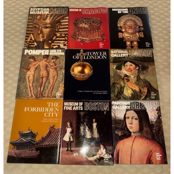 Collection Of Museum & History Books From 'The Great Museums Of The World' Series 