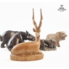 Image 6 :  Hand-Carved Wooden Figurines Of Various African Animals.