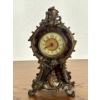 Image 2 : Antique Decorative Items - Gorgeous Rococo Style Mantel Clock w/ Porcelain Figurine 