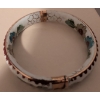 Image 2 : Set of Cloisonne Bangle Bracelets and Gold Plated Heart Link Bracelet