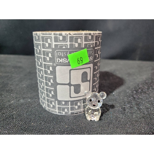 Swarovski Crystal Bear Figurine with Original Packaging