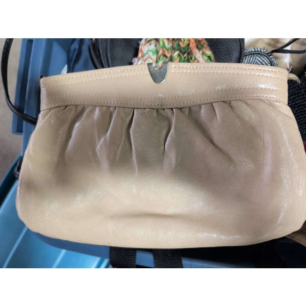 Handbags, Pouches, and Clutches in Various Styles and Colors