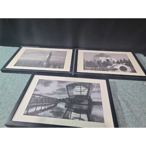 Black and White Framed Photographs