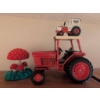 Image 1 : Two Corgi Tractors with Crocheted Mushroom Decor