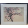 Image 1 : Asian Birds in Tree Painting 32 X 26, Framed Under Glass, Signed by Pauly Wong