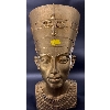 Image 1 : Egyptian King Head Sculpture - Broken on top but plastered in 