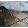 Image 7 : Coleman Cooler 22 w, 14 h, 14 d, Folding Camp Chairs, Box of Tarps 