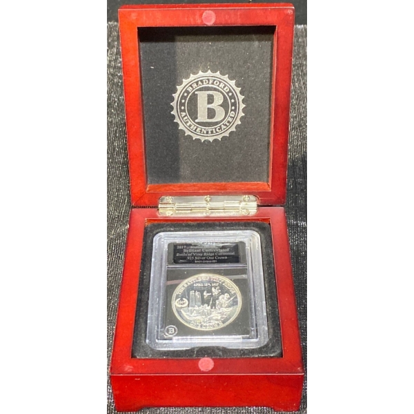 2017 Battle of Vimy Ridge Uncirculated Coin 92.5% Silver 28.28 Grams