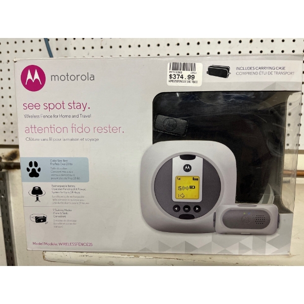 Motorola Wireless Dog Fence For Home & Travel 