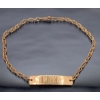 Image 1 : 10k Gold Bracelet Engraved 'Mark' - Weighs 2.2g, 6.5 Inches Long 