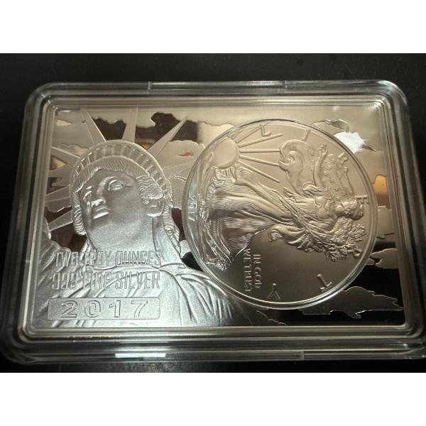 2017 3 Troy Ounce USA Special Limited Anniversary Coin & Bar United States Mint 5000 Mintage