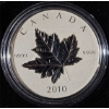 Image 1 : 2010 $5 Piedfort Maple Leaf - 1 oz. 99.9% Fine Silver Coin