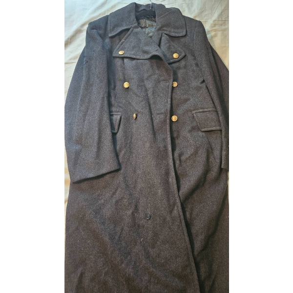 1951 RAF Airmens Overcoat in Gray Melton Wool (Size 16)