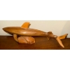 Image 4 : Handcarved Rosewood Elephant Teak Shark & More 7"Long