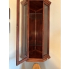 Image 2 : Corner Hanging Oak China Cabinet 38.5H x 21.5