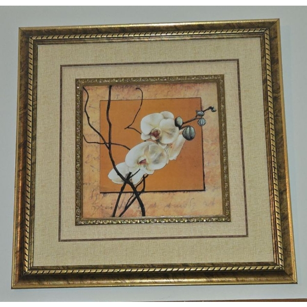Bronze Frame Tropical Prints - Palm Tree 27 x 21