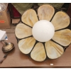 Image 2 : Tiffany Baroque Style Pendant Lamp with Slag Glass Panels
