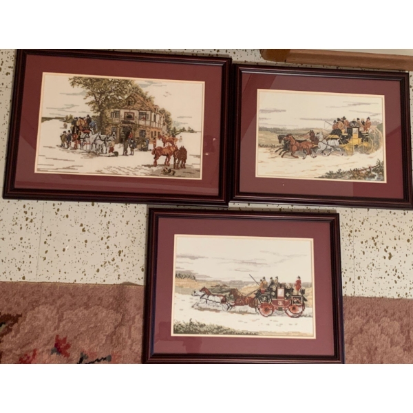 Needlepoint Art - Sleigh Rides 18x16