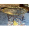 Image 2 : Vintage Regency Style Tray Top Pie Crust Coffee Table Only 41x17