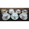 Image 1 : 7 Different Royal Albert Fine China Teacups With Matching Saucers