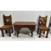Image 1 : Mini Chairs and Desk, 16.5Wx8Dx10.5H & 6Wx7Dx15H seat 7.5H