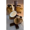 Image 2 : Java Lovers Essentials - Hamilton Beach 12 Cup Coffee Maker Milk Glass Cream/Sugar