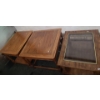 Image 1 : Tables: Sklar-Peppler 22 W, 26.5 D, 22 T,  27 W, 27 D, 22 T  and w/ Glass Top 21.5 W, 27.5 D, 20 T