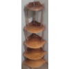 Image 2 : Five Tier Corner Collectible Shelf   55" tall
