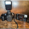 Image 1 : Canon EOS 5000 SLR and Cosina CT-1 Cameras